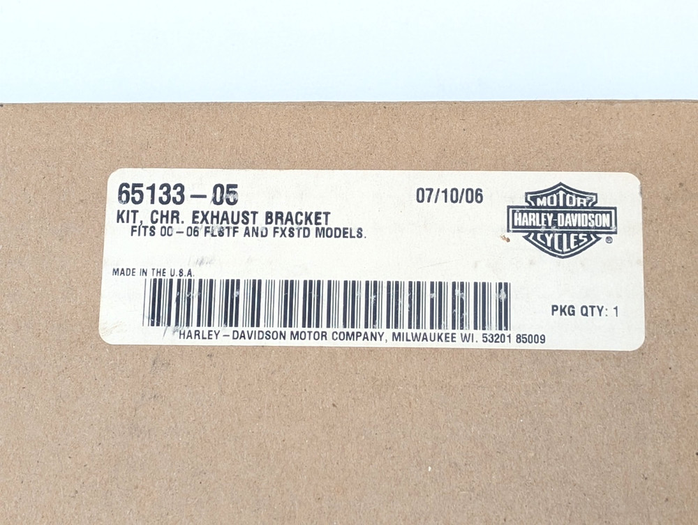 2000-2006 Harley-Davidson Softail FXSTD FLSTF Chrome Exhaust Bracket 65133-05