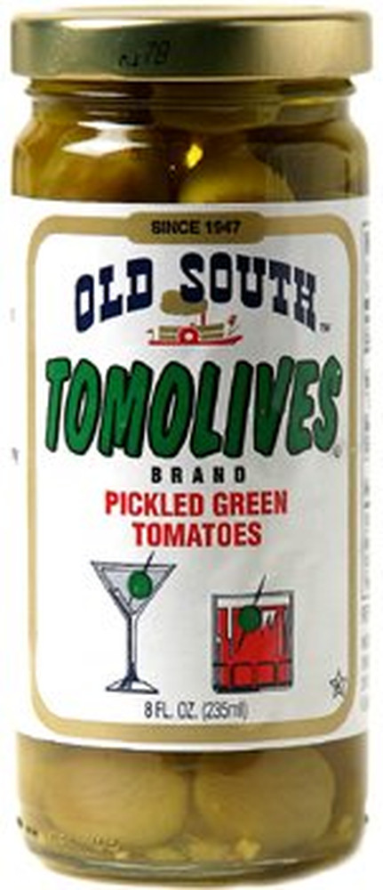 Tomolives Pickled Green Tomatoes 8 Oz Jar (6 Pack)