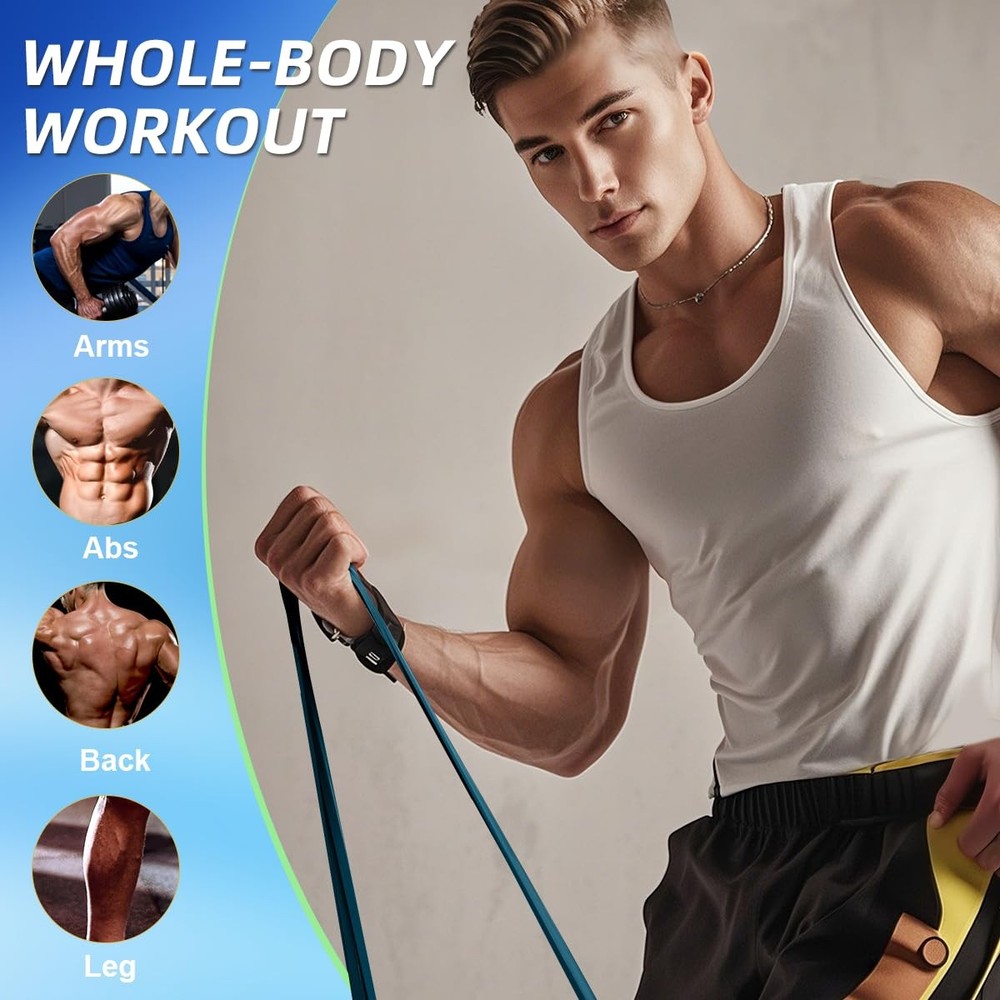 WHATAFIT Resistance Bands, Pull Up Assistance Bands, Exercise Bands, Workout ...