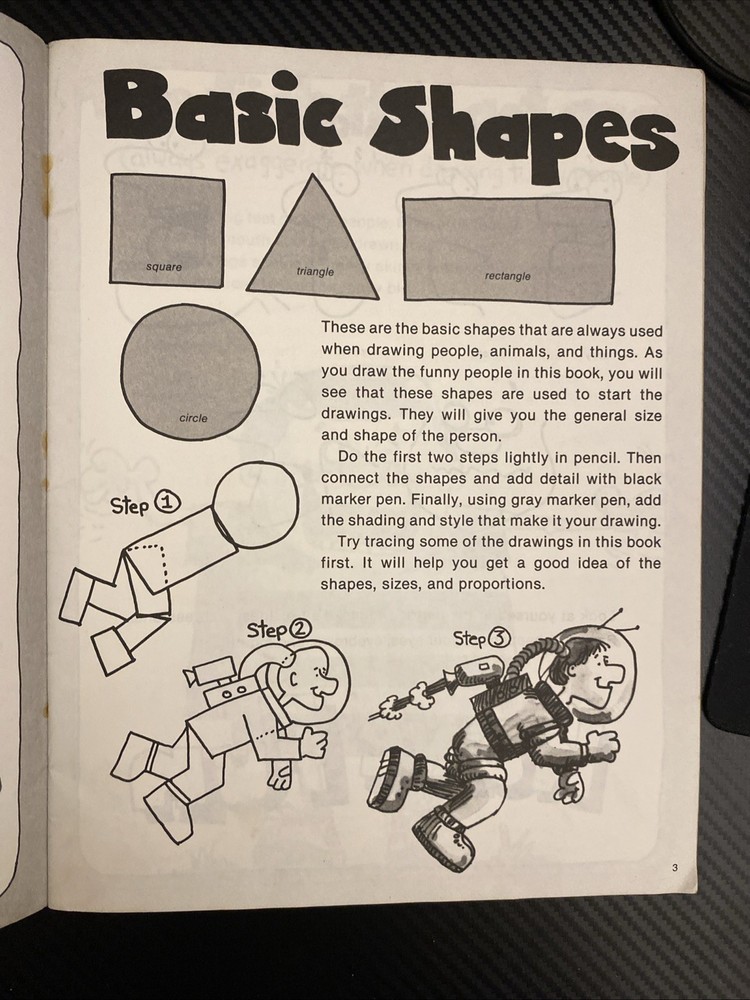 How To Draw Funny People - 1981 Book