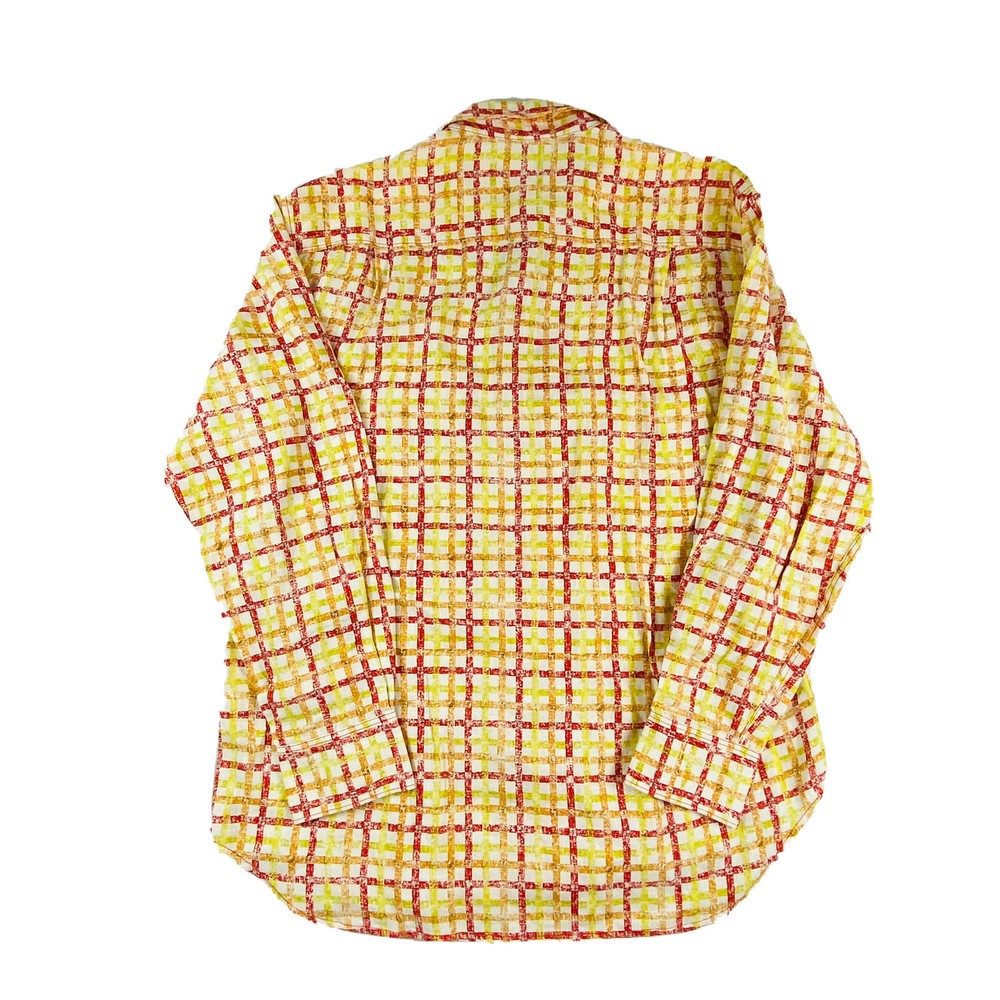 Tommy Bahama Multicolor Checked Pure Linen Button Front Size Large NWT