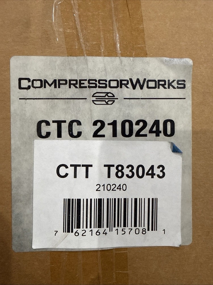 Compressor Works CTC 210240 Accumulator
