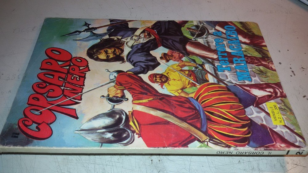 Comic Il Corsaro Nero No.2 Edinational Milan 1970s Great Return
