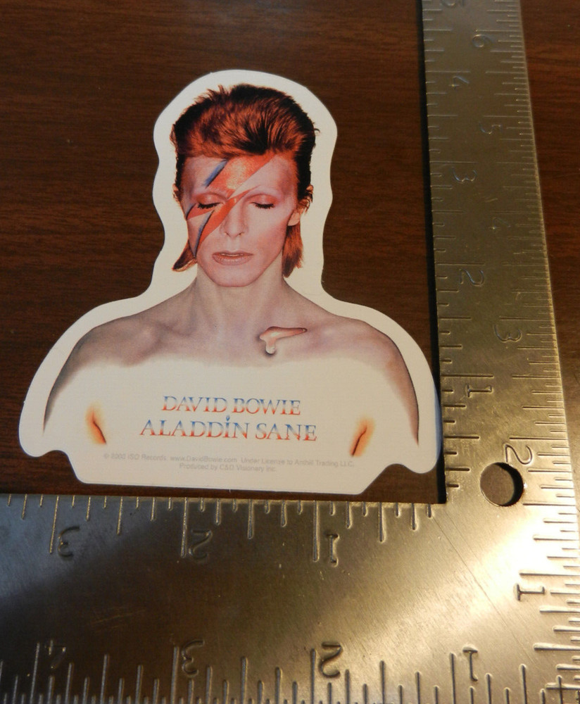 NEW DAVID BOWIE ALADDIN SANE  SHAPED STICKER