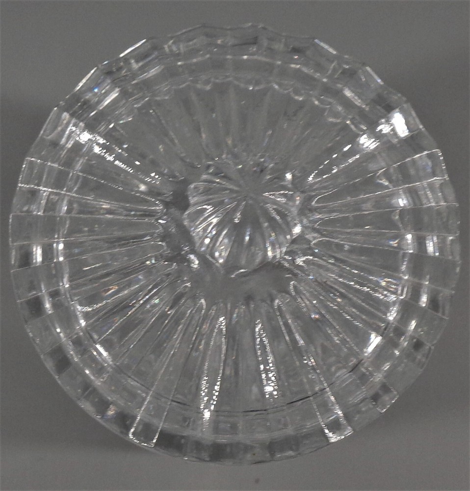Crystal Lidded Jar Vanity Candy Or Decoration