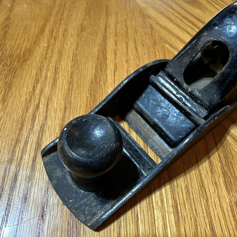 Vintage Unbranded 7” Black Block Plane Nice