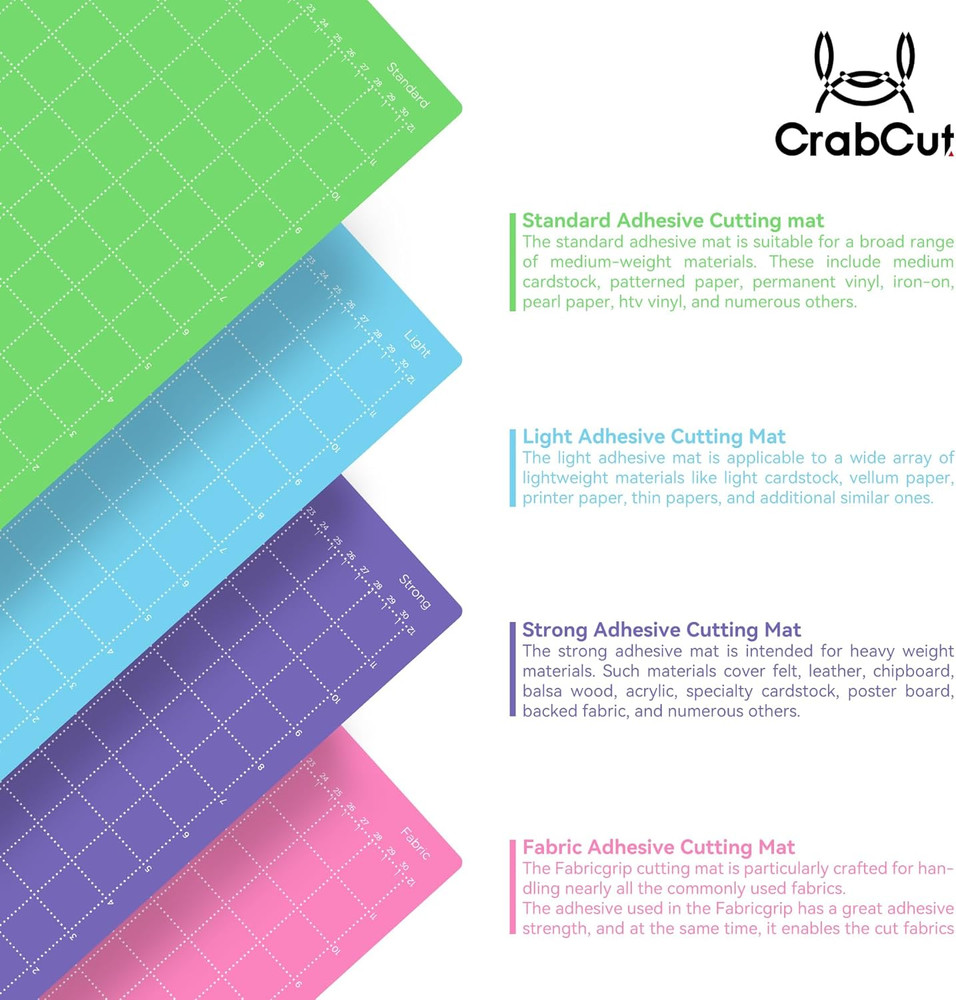 Cutting Mats for Cricut Maker 4/Explore 4/Maker 3/Explore 3/Explore Air 2 12x24