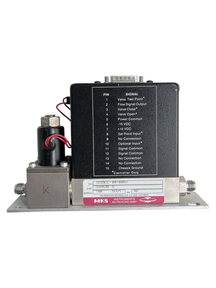 MKS 1259CC-00100SV Mass Flow Controller 100 SCCM