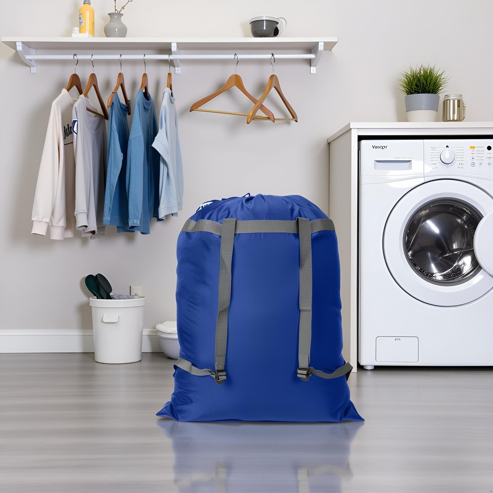 Laundry Bag Backpack 27 X 34sturdy Laundry Bag With Shoulder Straps Drawstring
