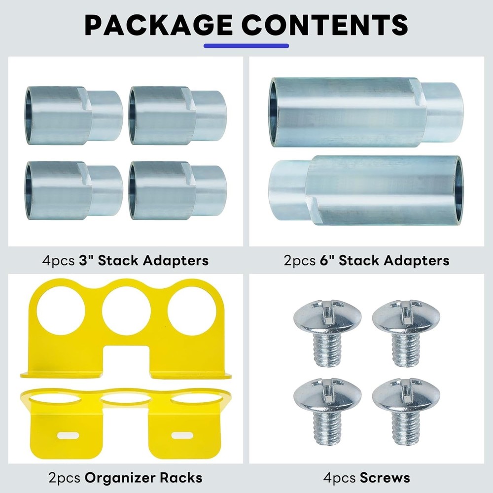 Challenger Stack Adapter Kit 10315 Four 3" & Two 6" With Organizer Factory OEM