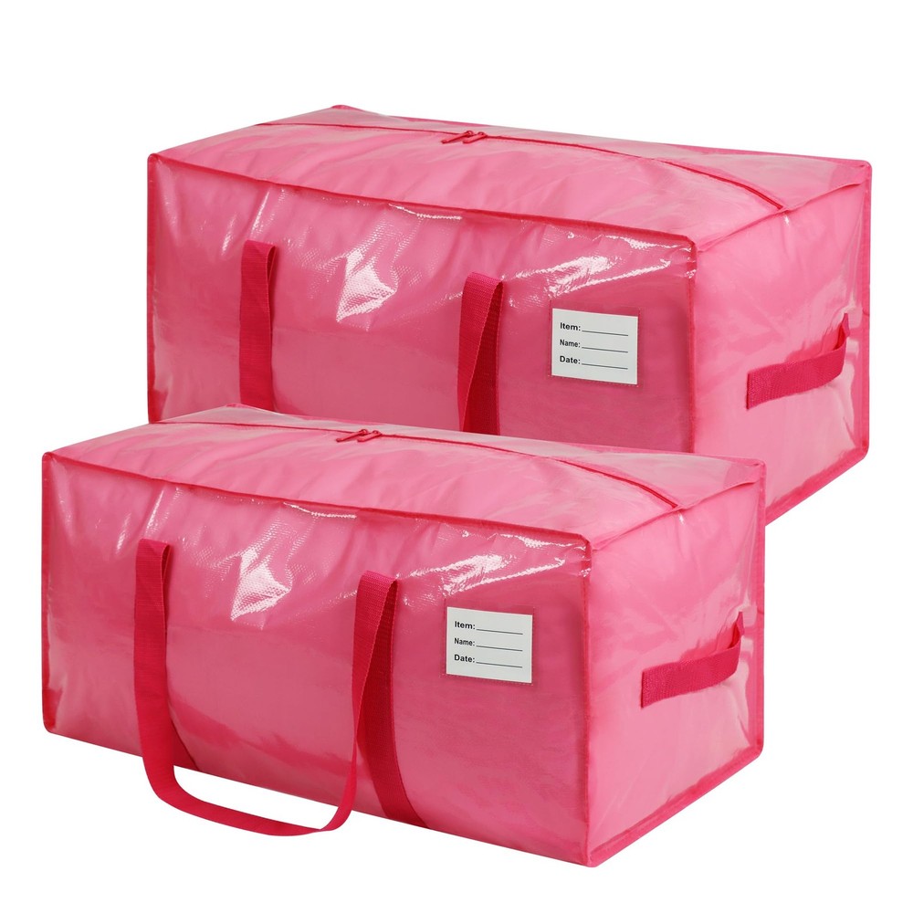 2 Pack Extra Heavy Duty Large Moving Bags with Comfortable Handle & Strong Zi...
