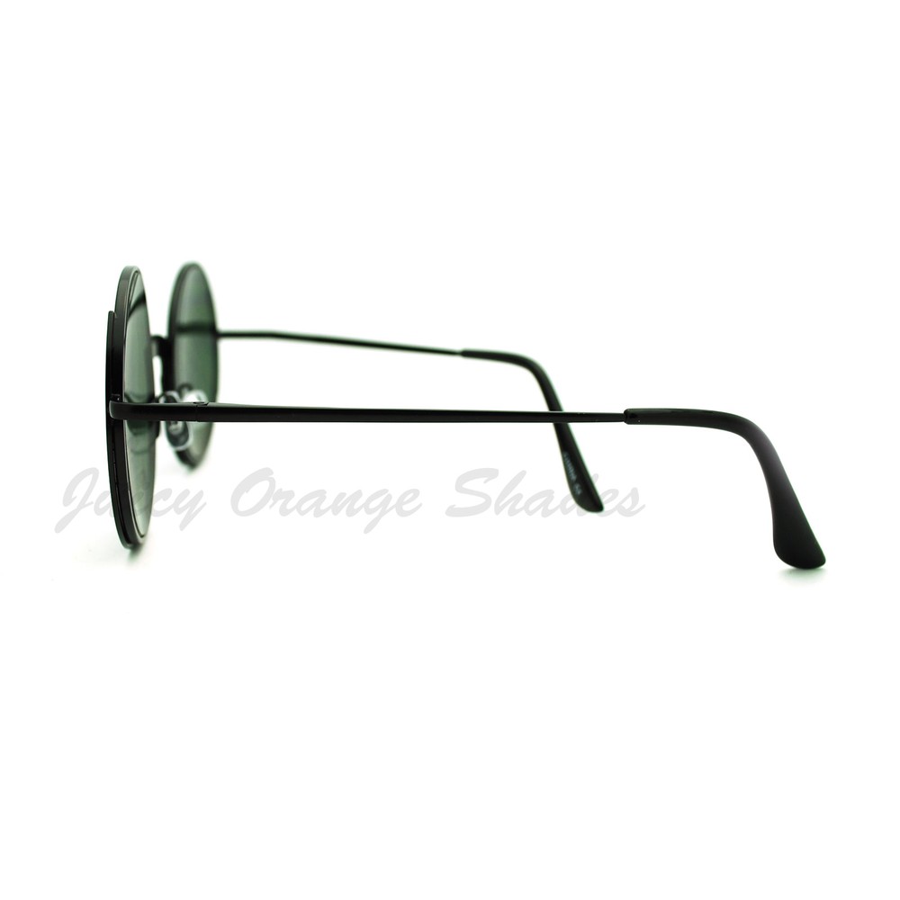 Open Top Half Circle Round Sunglasses Metal Frame Spring Hinge