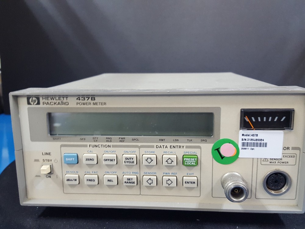 HP 437B: High Performance Single Channel Average Power Meter (0324)