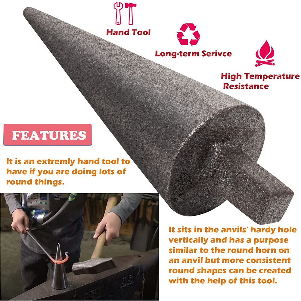Blacksmith Anvil Mandrel Metal Forming Cone 1" Hardy Tool