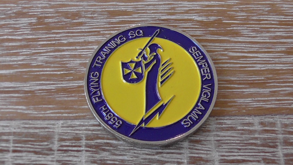 USAF 558th Flying Training Squadron Challenge Coin #A616