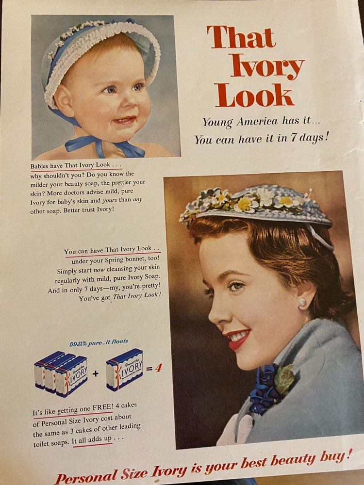 Ivory Soap, Full Page Vintage Print Ad