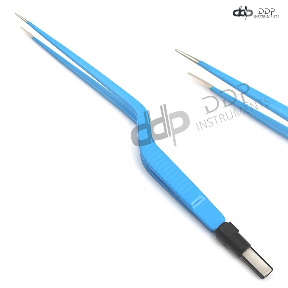 Bipolar Bayonet Forceps 9" Electrosurgical Instruments, EL-009