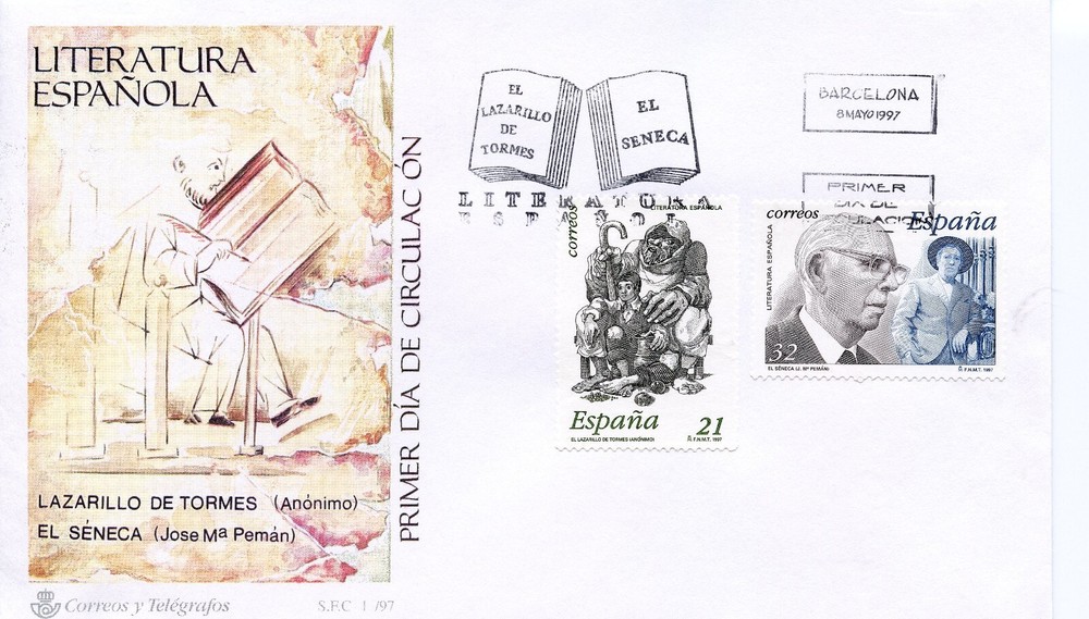 SPAIN  1997 Literature  FDC3084