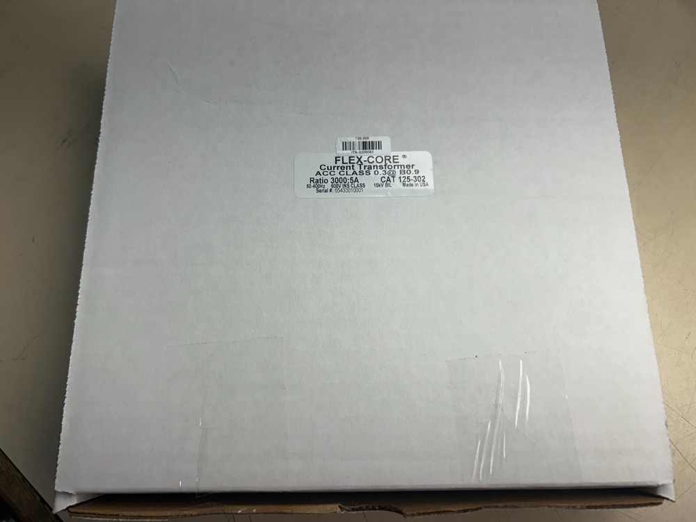 New - Flex-Core Current Transformer CAT 125-302 Ratio 3000:5A
