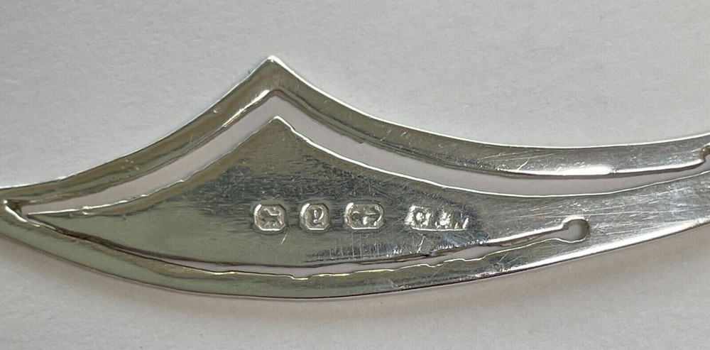 ANTIQUE SOLID SILVER BOOKMARK SCIMITAR 1896 Crisford & Norris