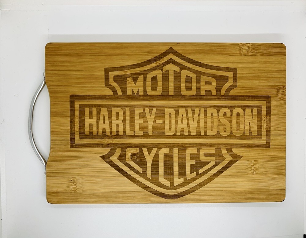 Harley davidson engraved cuttingboard, Custom Kitchen Decor, Christmas gift