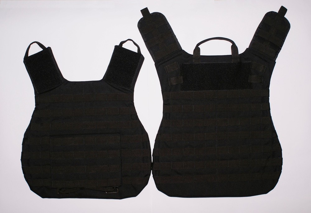 Black Plate Carrier size L Vest MOLLE