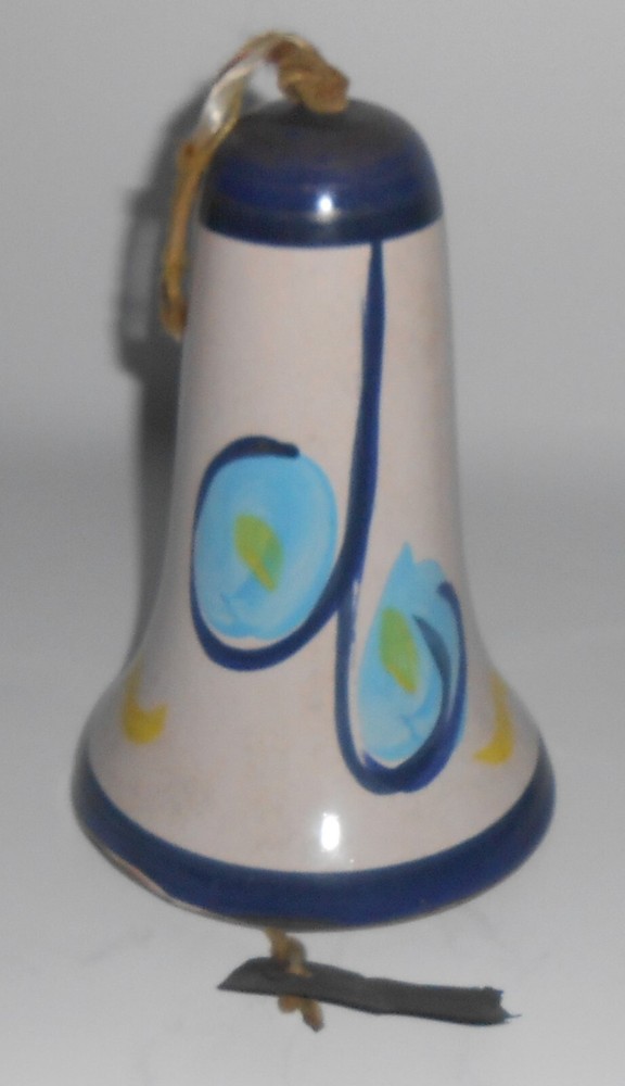 Pacific Stoneware Art Pottery Decorated Wind Chime / Bell