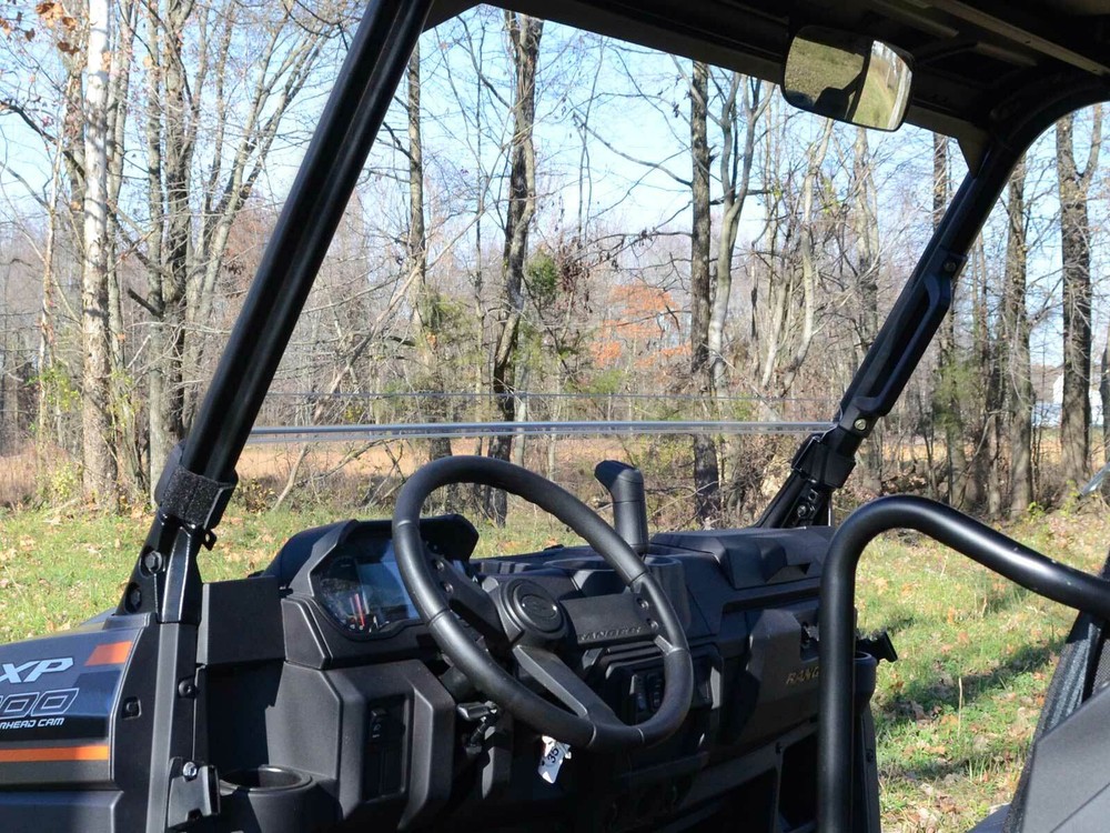 SuperATV Scratch Resistant Half Windshield for Polaris Ranger XP 570 (2015-2016)