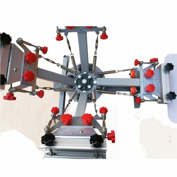 Silk Screen Printing Press Machine Micro Registration Printing 4 Color 1 Station