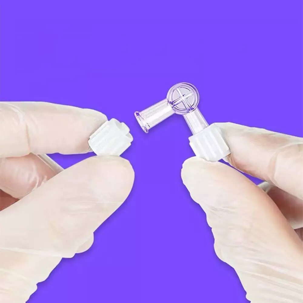 10 PCS 2-Way Stopcock Luer Lock Connection Adapter