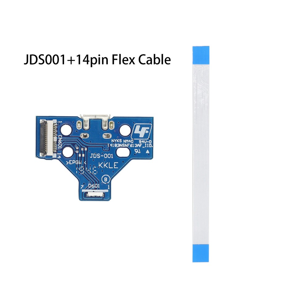 JDS-001 Replace Charging Port Socket Board 14 Pin Flex Cable for PS4 DualShock 4