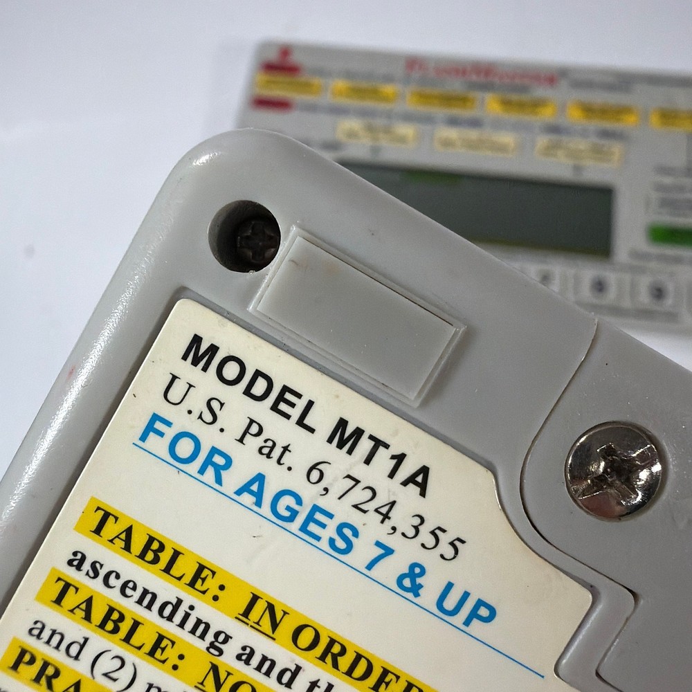 FlashMaster Math Tables Electronic Learning Tool Model MT1A Tested Working