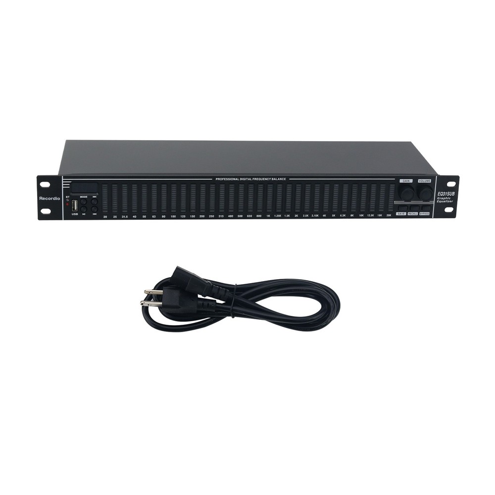 EQ31SUB Digital Equalizer 31-Stage Tuner Noise Reduction Processor 110V-220V #sz
