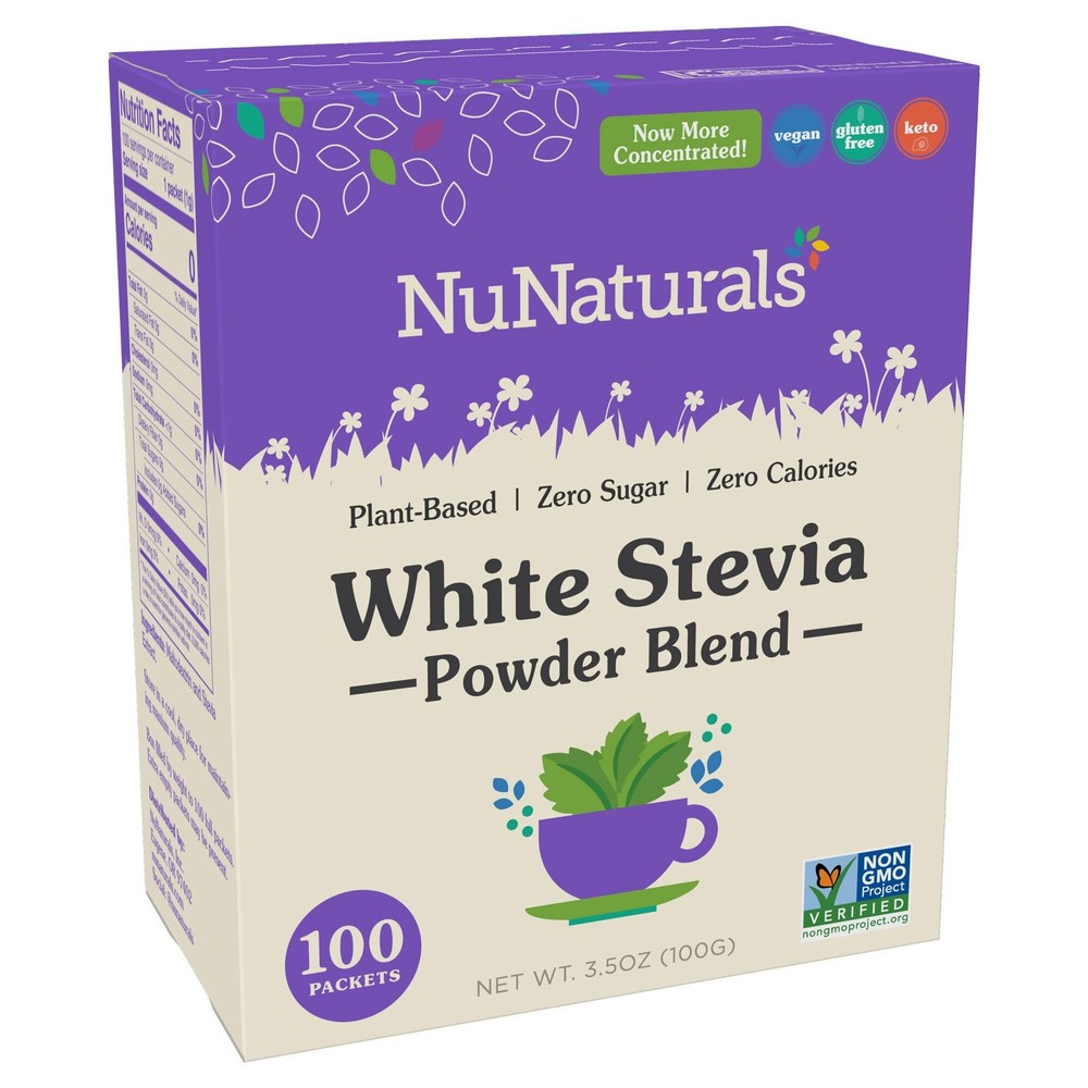 Stevia Powder Packets, Zero Calorie Sugar Substitute, 100 Count, Single-Serve
