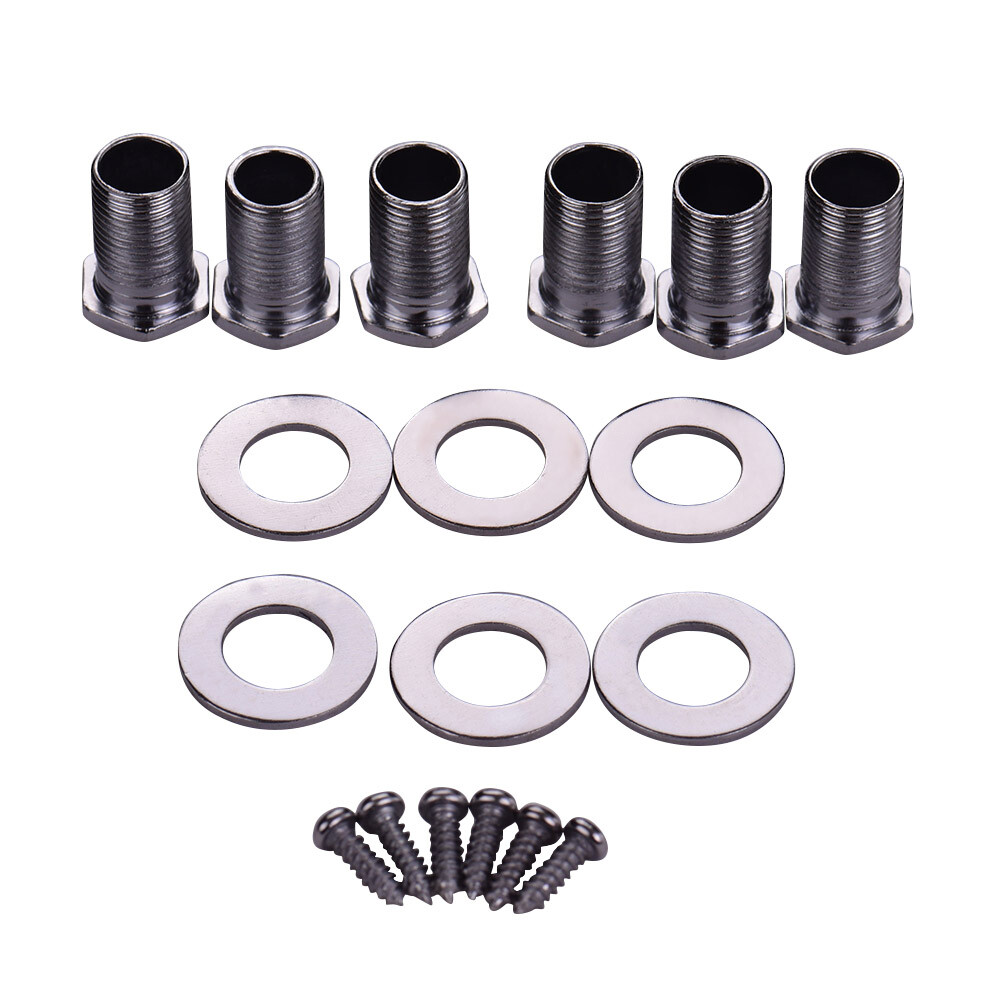 2/6/12pc Electric Guitar Machine Head String Tuning Peg Sealed Tuners Key Chrome