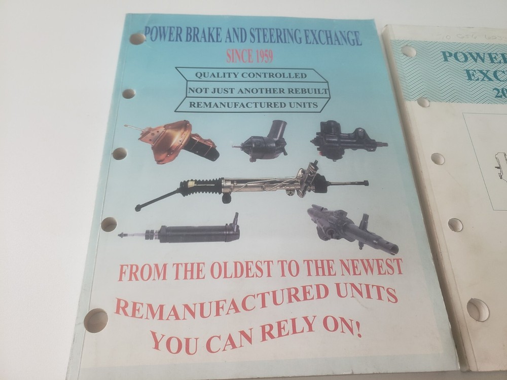 LOT Power Brake Exchange Catalogs Steering