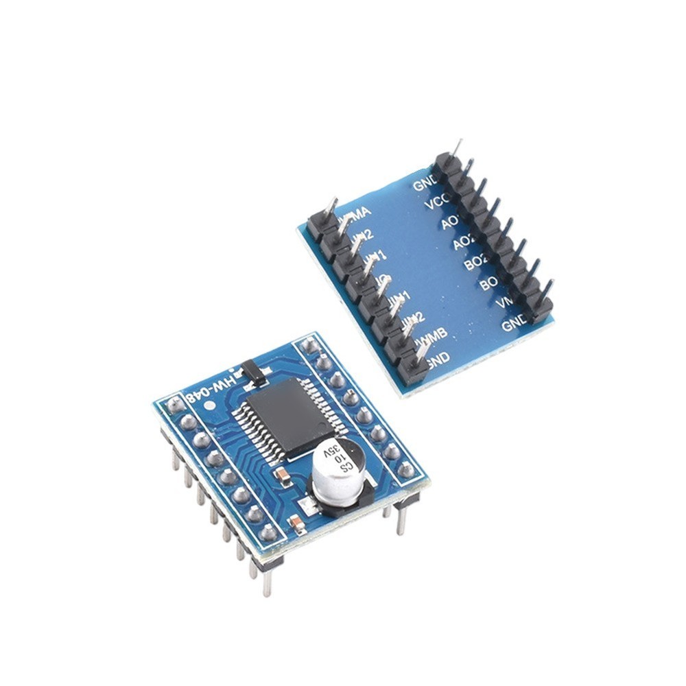 2pcs TB6612FNG Blue PCB Motor Driver Boards Pre-Wired with Pin Headers