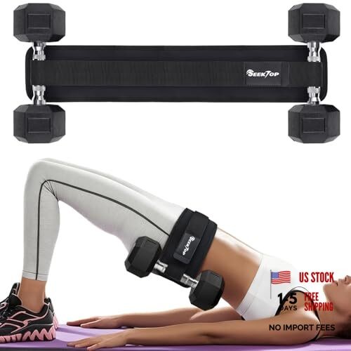 Adjustable Hip Thrust Belt Slip-Resistant Padding Booty Belts for Glutes -