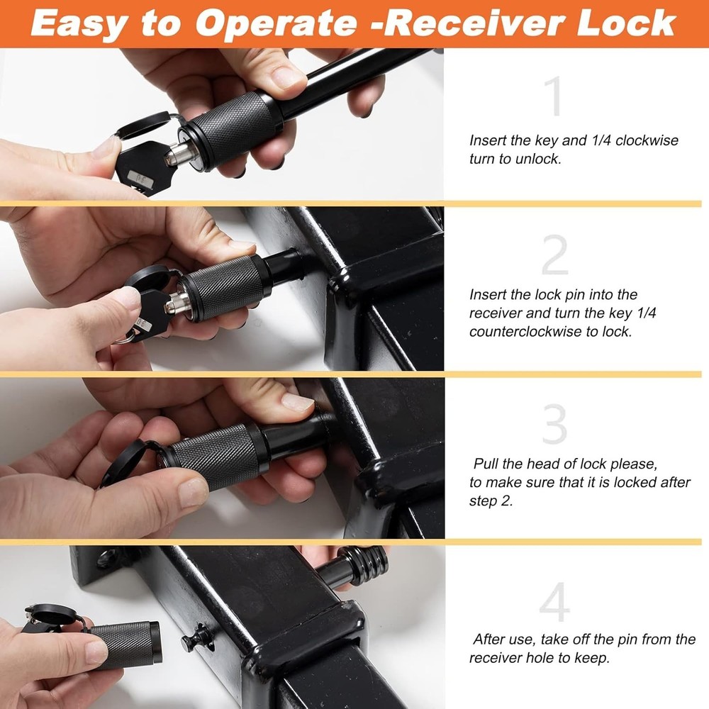 Hitch Receiver Lock - 5/8