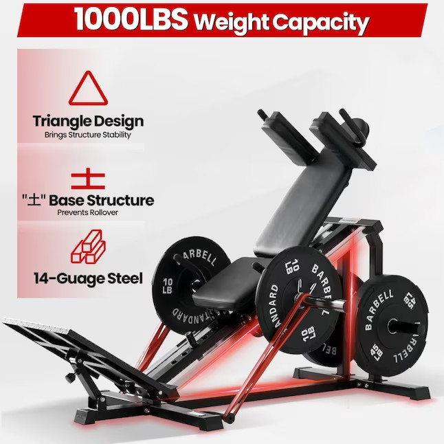 Compact Leg Press Hack Squat Home Gym Machine Combo sale/freeship