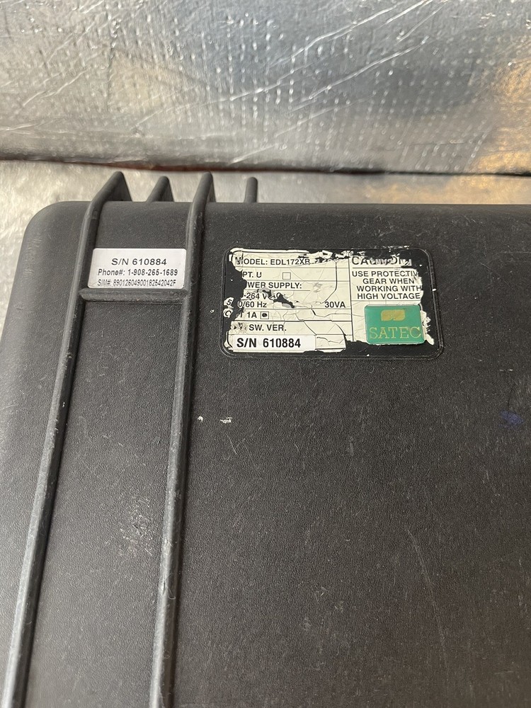 SATEC EDL172XR EXTENDED RANGE PORTABLE EVENT AND DATA LOGGER