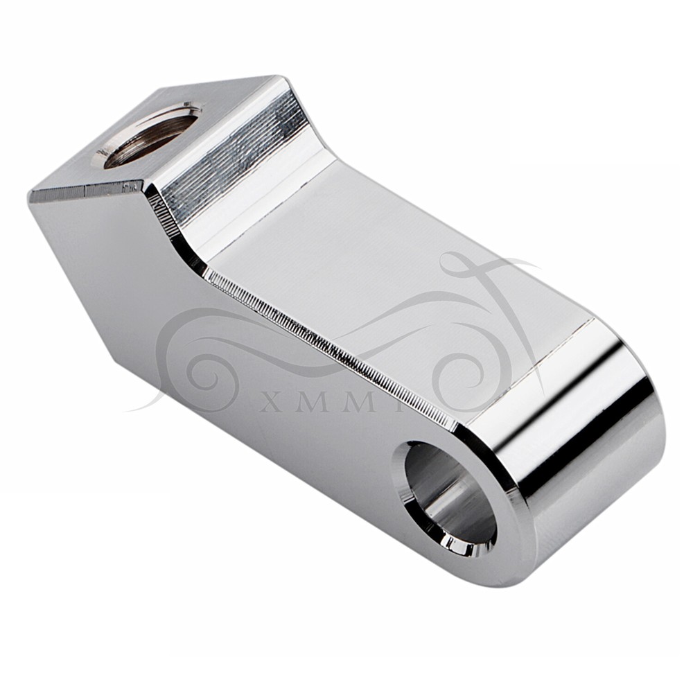 Chrome Headlight Mount Block Bracket For Harley Dyna Electra Tri Glide Sportster