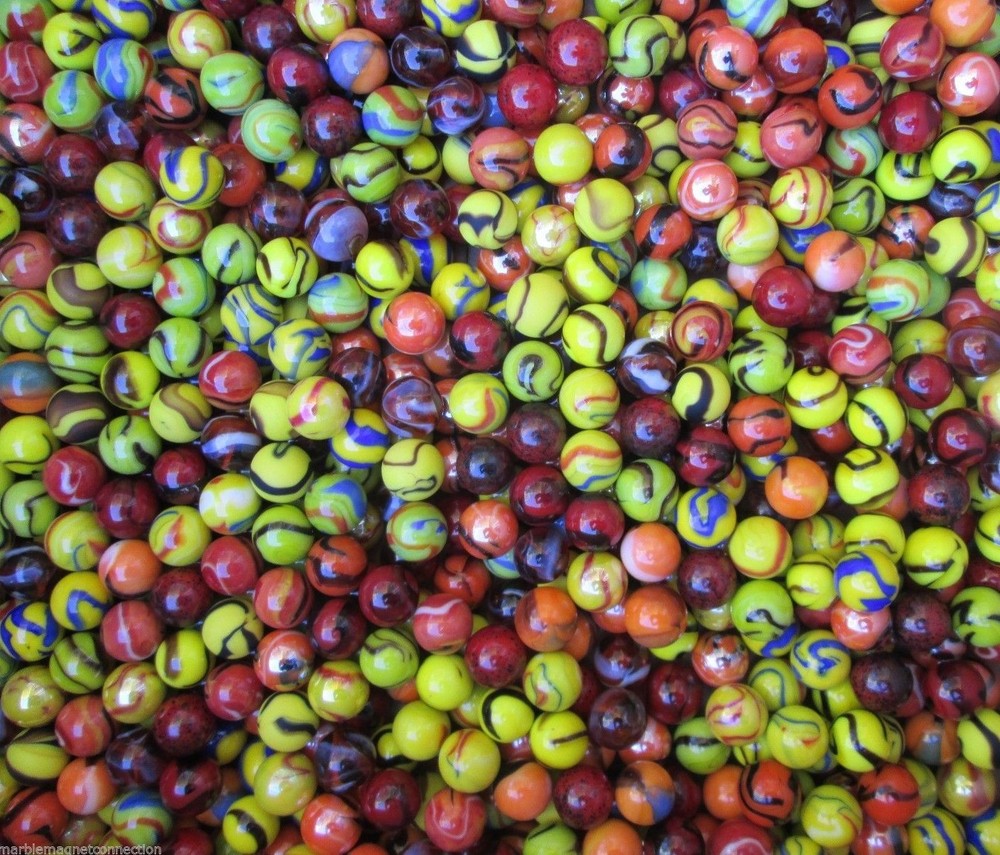 MARBLES 2 POUNDS 5/8" PREMIUM MIX SELECT MARBLES