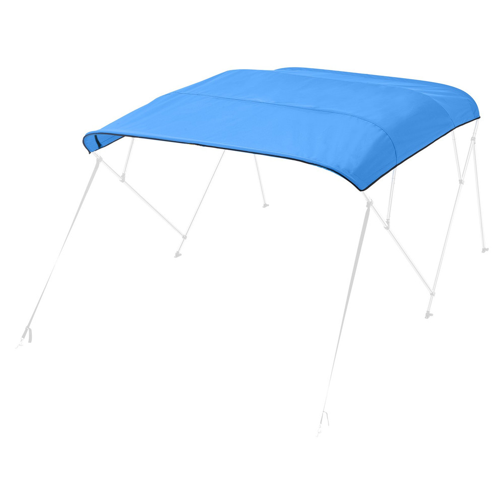 4 Bow Bimini Top Replacement Cover 8ft 600D Waterproof Boat Canopy Blue