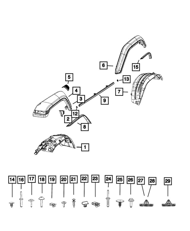 Genuine Mopar Splash Shield Left 68469511aa