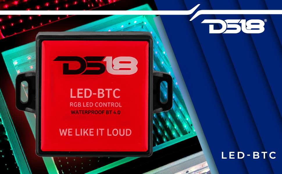DS18 LED-BTC RGB LED Lights Bluetooth Control (Works with android and iPhone)