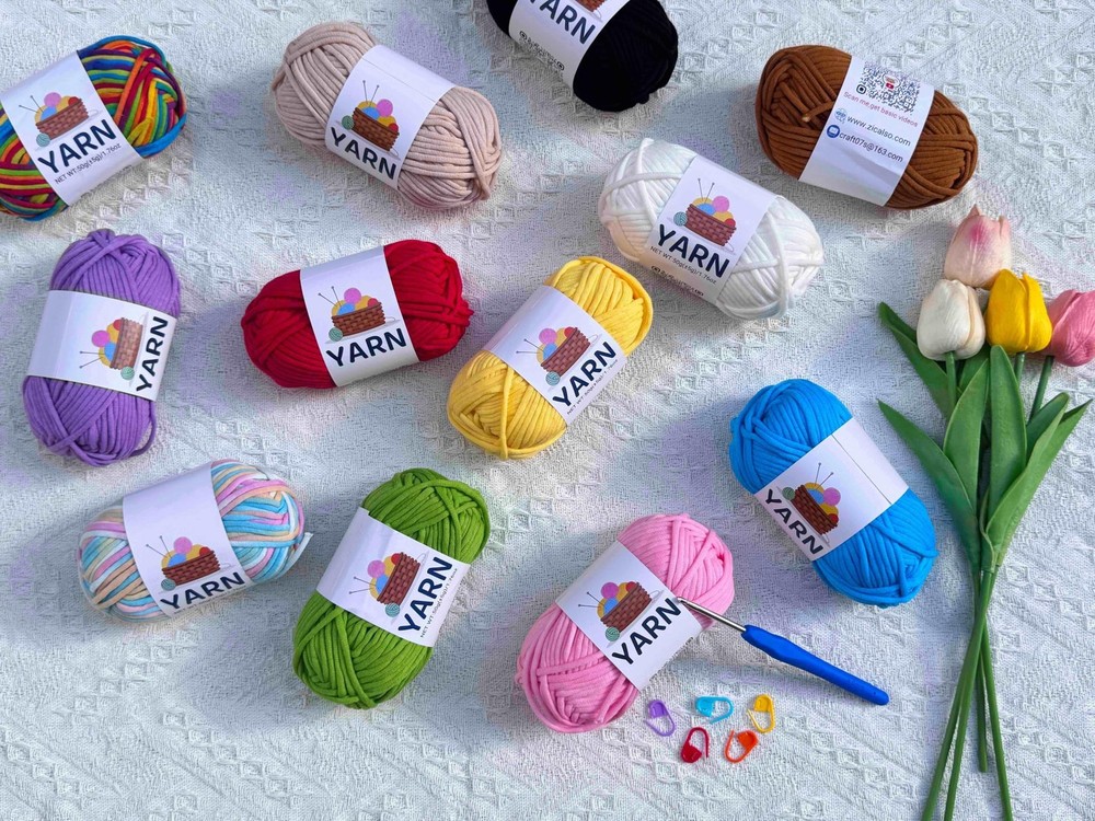 24 Beginner Yarn for Crocheting,Beginner Yarn White