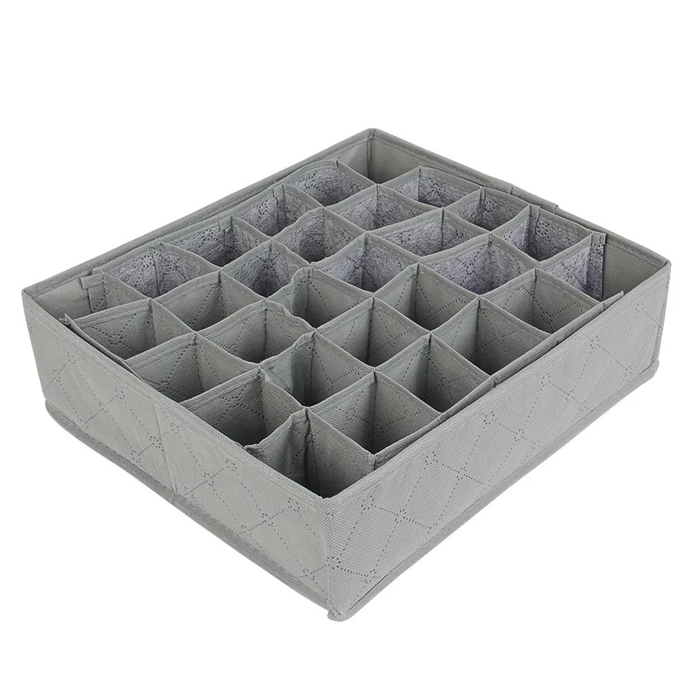 30 Cell Foldable Drawer Organizer for Underwear, Socks & Bras Storage
