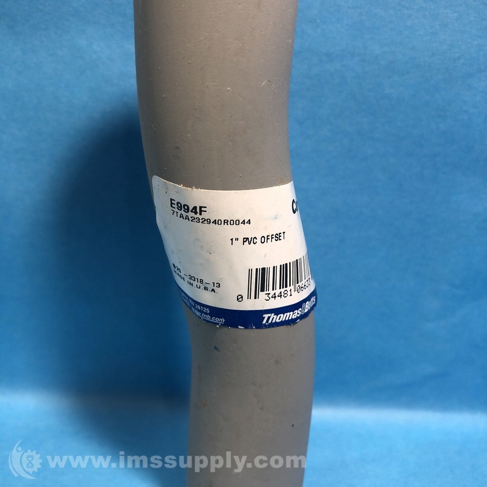Carlon E994F, 1" PVC Conduit Offset FNFP