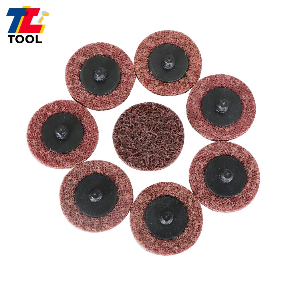 50Pcs 2" Surface Conditioning Discs Roll Lock Die Grinder Sanding Pads